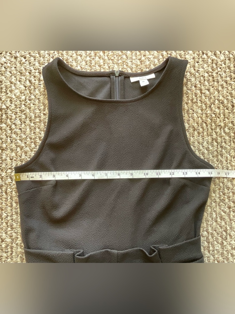 MACY’S Bar III® Black Sleeveless Belted Jumpsuit with Pockets Size Petite Small - Picture 4 of 12